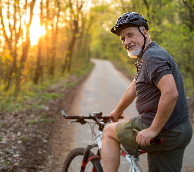 Man with bike